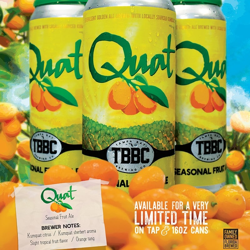 Quat Seasonal Fruit Beer | Tampa Bay Brewing Company